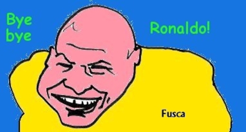 Cartoon: Bye bye Ronaldo (medium) by Fusca tagged bye,brazil,soccer