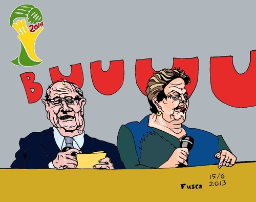Cartoon: Dilma blamed for corruPTion (medium) by Fusca tagged corruption,lula,dilma,pt,brazil,protests,popular,movement