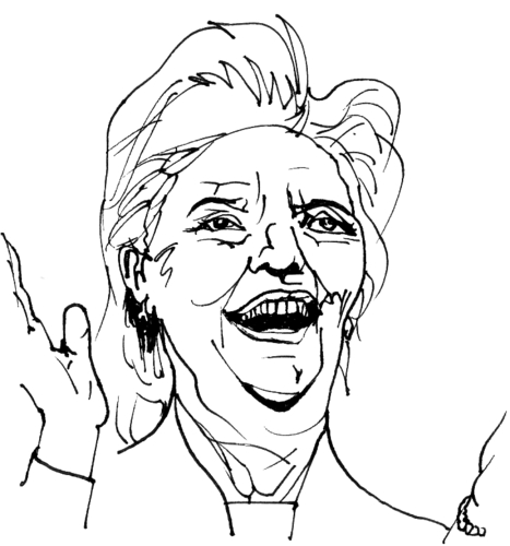 Cartoon: Hillary Clinton (medium) by Fusca tagged conflicts,democracy,international,politics