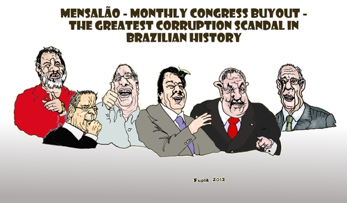 Cartoon: Mensalao (medium) by Fusca tagged lula,pt,scandal,corruption,latrocracy