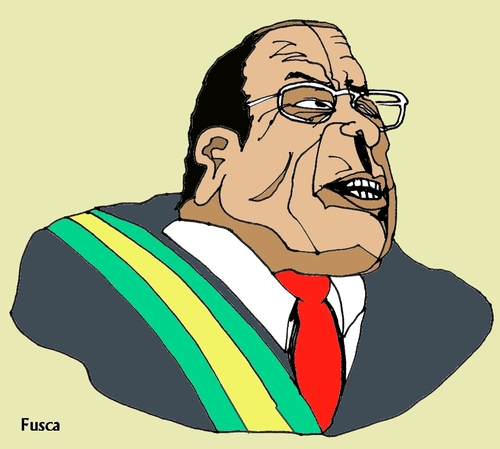 Cartoon: Robert Mugabe (medium) by Fusca tagged regime,brazilian,lula,tyrants,populist