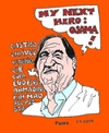Cartoon: Oliver Bolivar Stone (small) by Fusca tagged south american emerging dictators