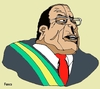 Cartoon: Robert Mugabe (small) by Fusca tagged populist,tyrants,lula,brazilian,regime