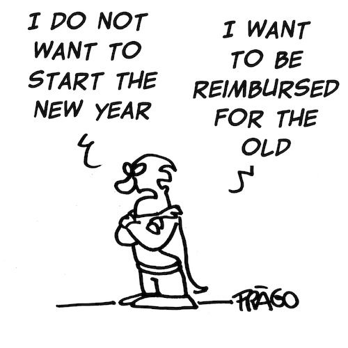 Cartoon: New Year Reimbusrsement (medium) by fragocomics tagged new,year,celebration,new,year,celebration