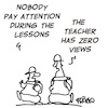 Cartoon: pay attention to lesson (small) by fragocomics tagged schoole,educational,education