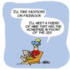 Cartoon: Summer vacations (small) by fragocomics tagged summer holiday holidays vacation vacations sea facebook homepage humour beach