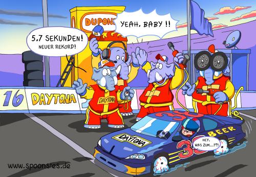 Cartoon: Daytona in the box (medium) by ChristianP tagged daytona,in,the,box