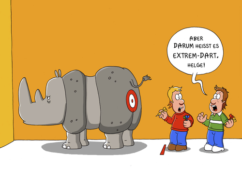 Cartoon: Extrem-Dart (medium) by ChristianP tagged sport,dart,extremdart