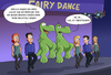 Cartoon: riverdance (small) by ChristianP tagged riverdance