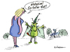 Cartoon: Worauf Frauen achten... (small) by rpeter tagged frau,marsmännchen,all,untertasse,raumschiff,sex