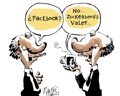 Cartoon: Facebook contest (medium) by Ramses tagged zuckerbook