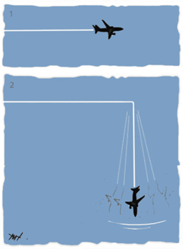 Cartoon: Flight (medium) by Monica Zanet tagged zanet,fly,air