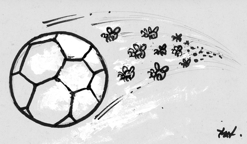 Cartoon: Football 2011 (medium) by Monica Zanet tagged ball,free,zanet,football