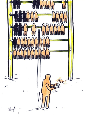 Cartoon: No limits (medium) by Monica Zanet tagged free,zanet