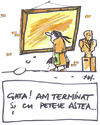 Cartoon: Cleaning (small) by Monica Zanet tagged zanet free museen