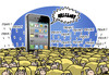 Cartoon: Il gregge (small) by ignant tagged phone,pad,cartoon
