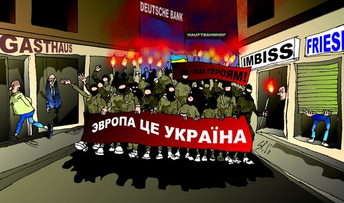 Cartoon: Europe das ist Ukraine (medium) by medwed1 tagged ukraine,europe