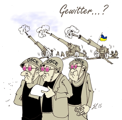 Cartoon: Gewitter? (medium) by medwed1 tagged donbass