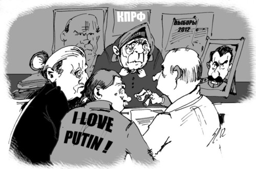Cartoon: Wahl 2012 (medium) by medwed1 tagged schljachow