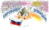 Cartoon: Euromaidan (small) by medwed1 tagged euromaidan,maidan,ukraina,korrida