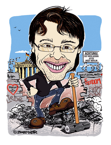 Cartoon: DRAW ME - German Guy (medium) by thepelotoons tagged portraitpitch
