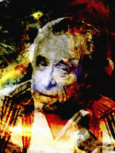 Cartoon: Charles Bukowski (medium) by Zoran Spasojevic tagged digital,graphics,graffit,zoran,spasojevic,paske,emailart,kragujevac,serbia,writer,portrait,bukowski,charles