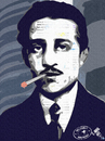 Cartoon: Gavrilo Princip Superstar (small) by Zoran Spasojevic tagged collage,portrait,emailart,digital,gavrilo,princip