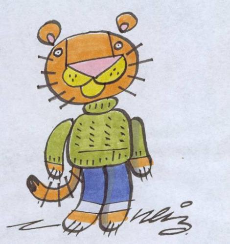 Cartoon: Tigerrrrrr! (medium) by neilo tagged tiger