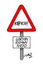 Cartoon: Gordon Ramsay road-sign (small) by neilo tagged swearing,sign