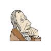 Cartoon: Georg Wilhelm Friedrich Hegel (small) by Weltasche tagged philosophie schopenhauer dialektik