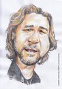 Cartoon: Russel Crowe (small) by Joen Yunus tagged carricature,colored,pencil,russel,crowe,hollywood,actor,film