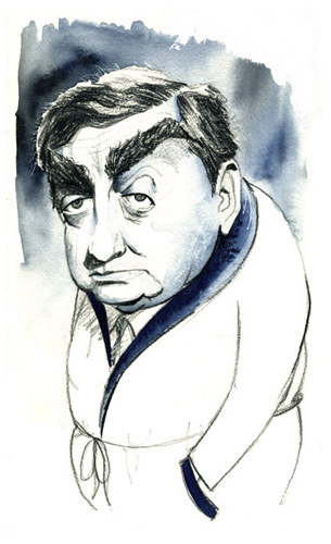 Cartoon: Tony Hancock (medium) by drawgood tagged tony,hancock,comedian,caricature