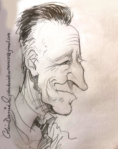 Cartoon: Bruce Springsteen caricature (medium) by Colin A Daniel tagged bruce,springsteen,caricature,2025,drawing,cartoon
