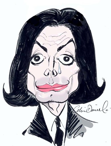 Cartoon: Michael Jackson caricature (medium) by Colin A Daniel tagged michael,jackson,caricature,colin,daniel