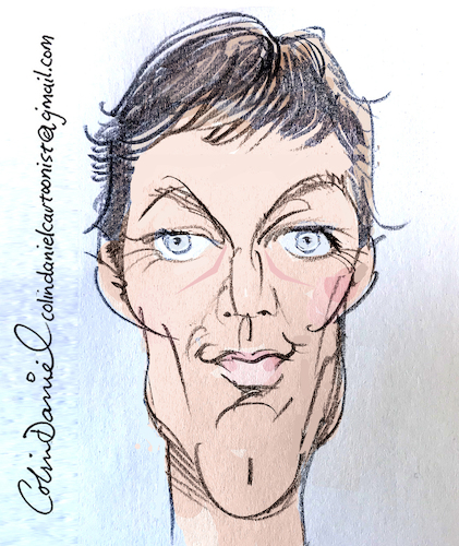 Cartoon: Richard Chamberlain caricature (medium) by Colin A Daniel tagged richard,chamberlain,caricature