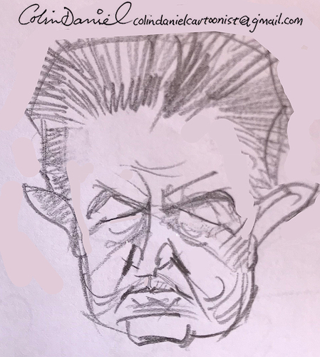 Cartoon: Robert Burton caricature (medium) by Colin A Daniel tagged robert,burton,caricature