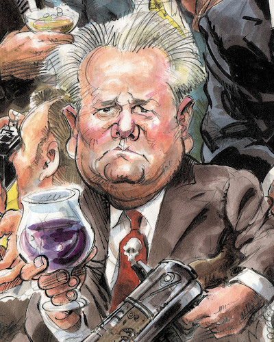 Cartoon: Slobodan Milosevic caricature (medium) by Colin A Daniel tagged slobodan,milosevic,caricature,colin,daniel