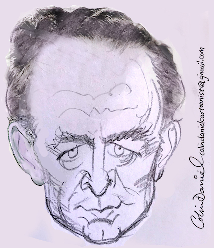 Cartoon: Tony Britton caricature (medium) by Colin A Daniel tagged tony,britton,caricature