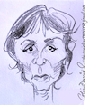 Cartoon: Christine Boisson caricature (small) by Colin A Daniel tagged christine,boisson,caricature