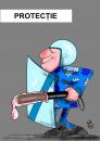 Cartoon: protection (small) by SAI tagged police protection