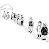 Cartoon: Positive Vibes (small) by HilaryAllison tagged omicron,covid19,coronavirus,positiv,covid,positive,vibes,test,zentrum,center,warteschlange,qeue,pandemie,pandemic