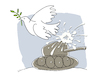 Cartoon: Taube (small) by Wodner tagged taube,frieden,peace,krieg,war,waffen,panzer,abrüstung