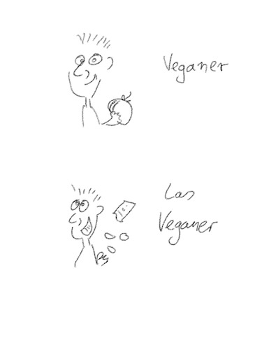 Cartoon: Las Veganer (medium) by hurvinek tagged veganer,vegetarier