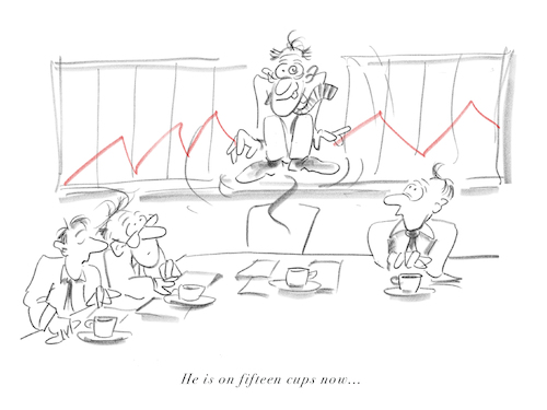 Cartoon: Caffeine Plus (medium) by helmutk tagged business