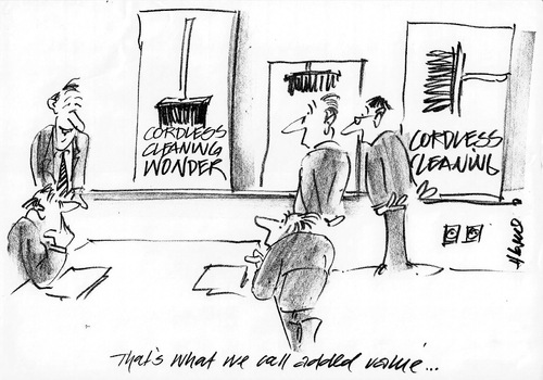 Cartoon: Cordless (medium) by helmutk tagged business