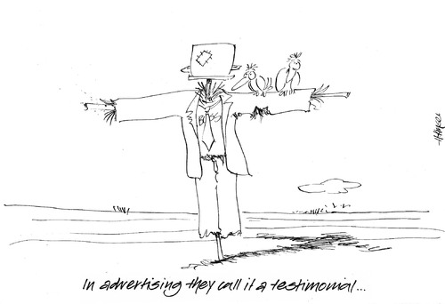 Cartoon: Der Scheuch (medium) by helmutk tagged scarecrow