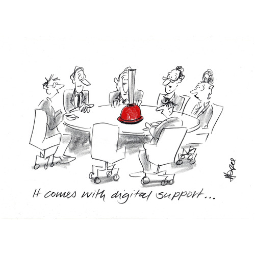 Cartoon: Digital Support (medium) by helmutk tagged business