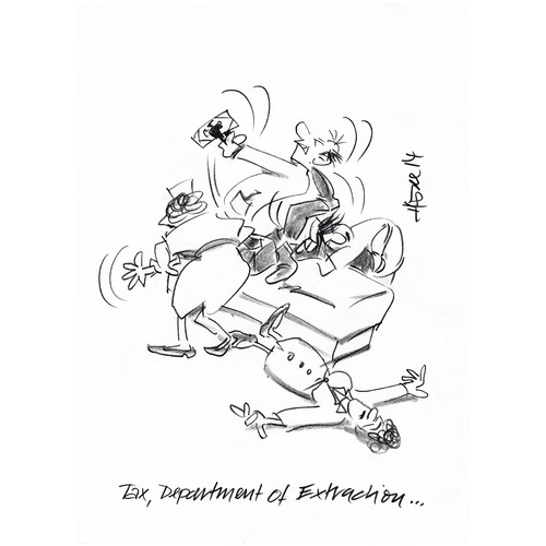 Cartoon: Extraction (medium) by helmutk tagged business