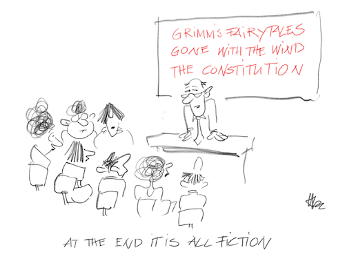 Cartoon: Fiction (medium) by helmutk tagged culture