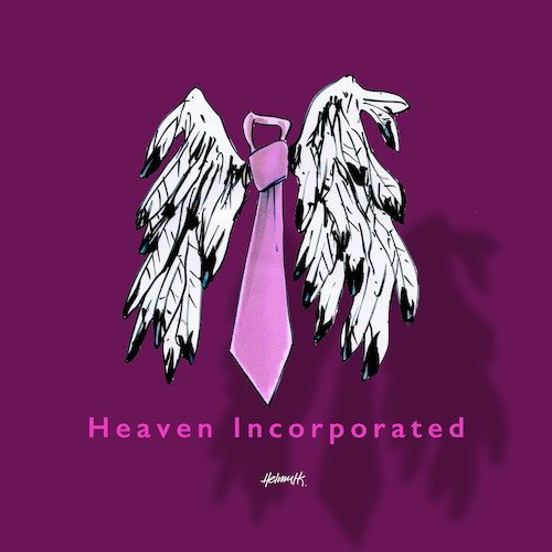 Cartoon: Heaven Inc. (medium) by helmutk tagged business